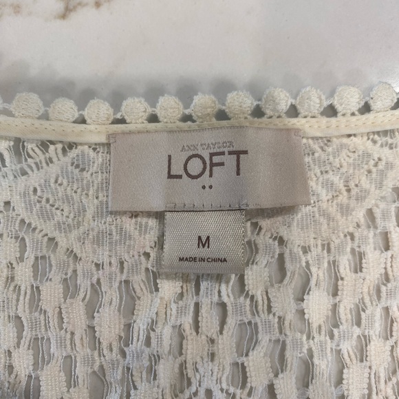 Loft Prairecore Medium Cream Lace Shrug - Picture 5 of 6